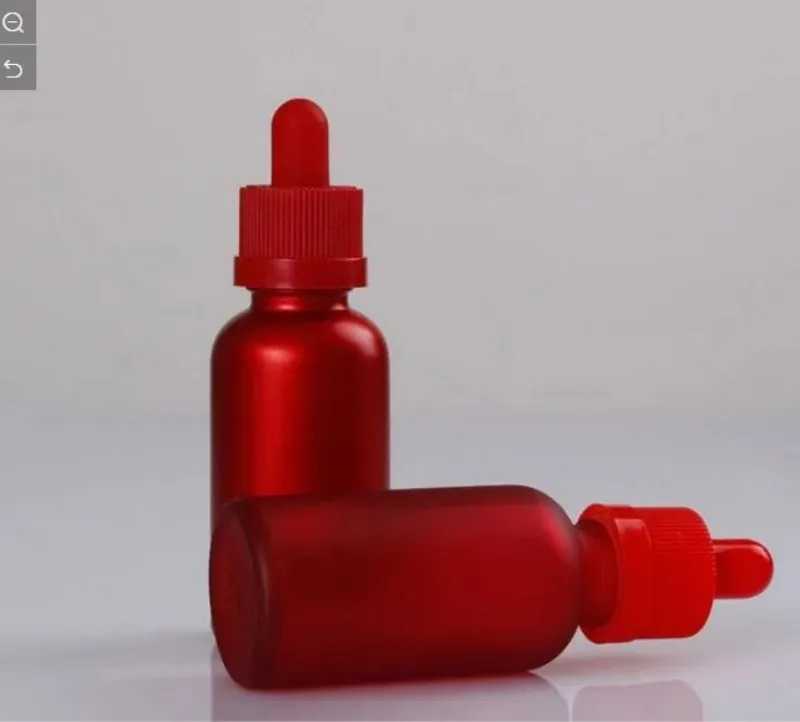 Frosted Transparent Essential Oil E Liquid Glass Dropper Bottles 30ml