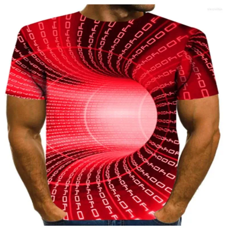 Men's T Shirts Three-dimensional Graphic T-shirt Men's Casual Top Fun 3D Summer Round Neck