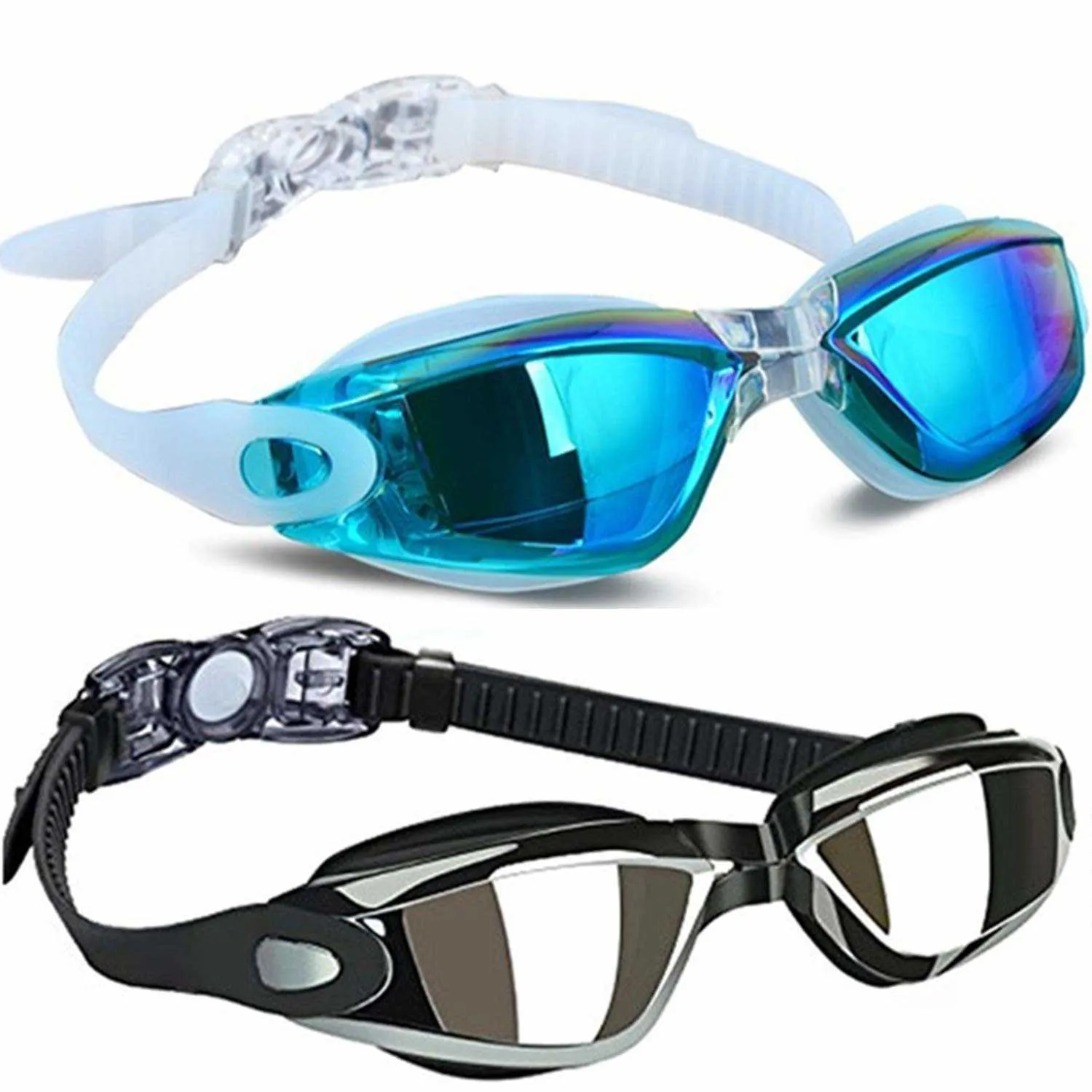 goggles Perscription lunettes de natation adultes enfants myopie Sile Caps ensemble femmes cheveux longs masque de plongée hommes lunettes de natation équipement L221028