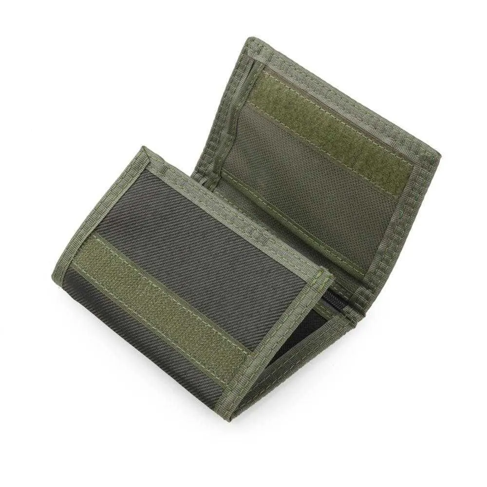 Portfele nylon trifold zwykły portfel dla mężczyzn mężczyzn kobiety młode nowatorskie pieniądze torebka torebka zamka monety identyfikator kieszonkowy kieszonkowy L221101