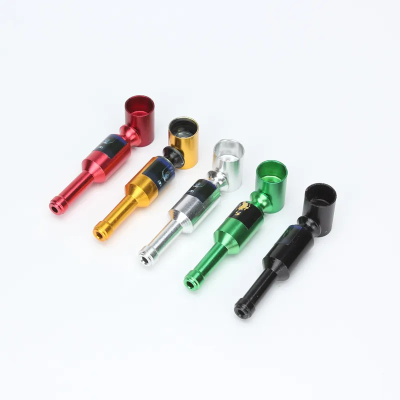 smoking accessory clean metal pipe cigarette pipes older manufacturers red wine bottle smoke kit bong