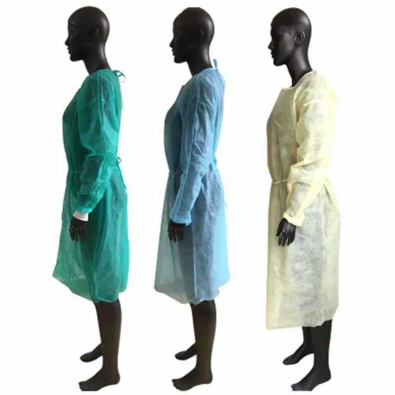 2022 جديدة للأزياء يمكن التخلص منها ثوب العزل PP عمل غير منسوجة ملابس الوشم ثوب غبار العزل