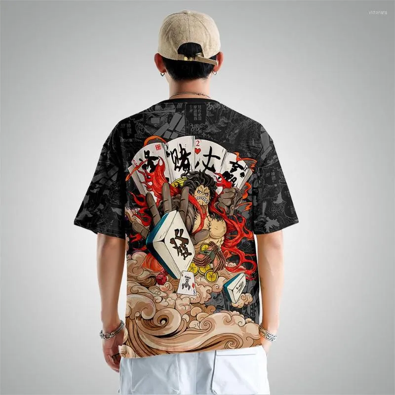 Männer T Shirts Sommer Chinesische Flut Marke Runde Kragen Männer Shirt Top Tees Mode Gedruckt Kurzarm Einfache Stil kleidung