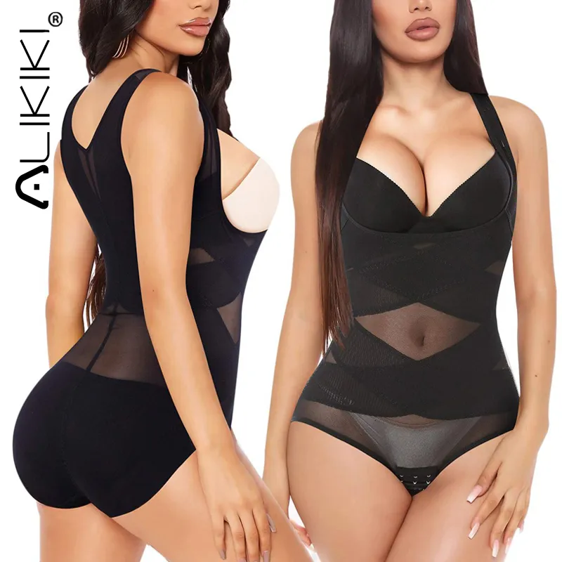 Shapers feminino Shapewear Bodysuit de Shapewear para Mulheres Buttador Butt Shaper Invisible sob a tira de tira de emagrecimento Roupa ￭ntima 221102