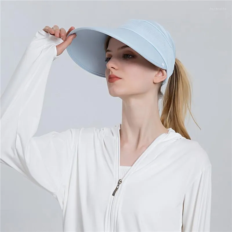 Breda brim hattar kvinnor nacke täck hatt lady sol cap anti uv foldbar kvinnlig casual utomhussport vandring för