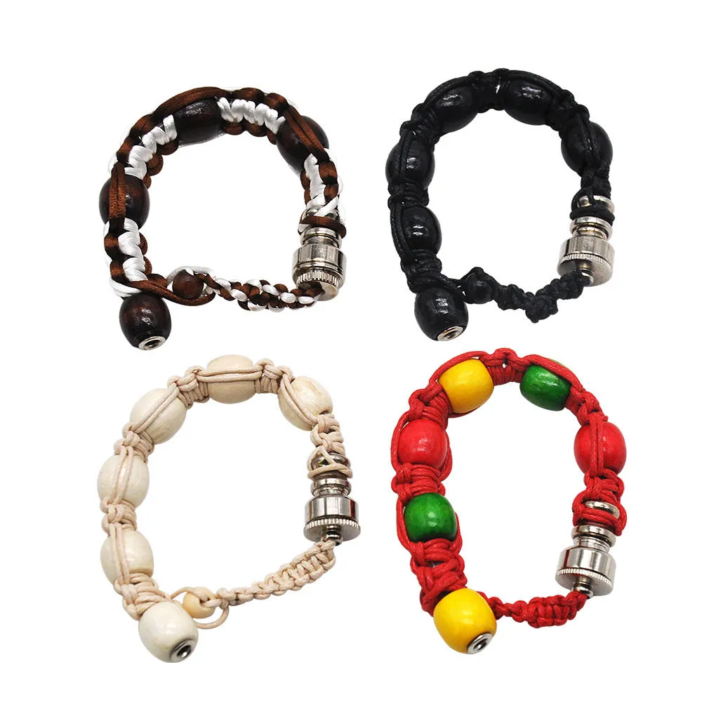 smoke shop Metal bracelet with beaded pipe hand woven tobacco craft smoking accessories bongs