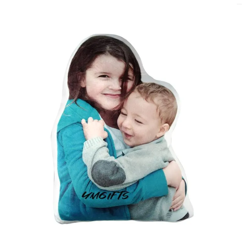 Pillow Custom Human PO personaliseer met uw geliefden Pos gepersonaliseerd 3D -foto