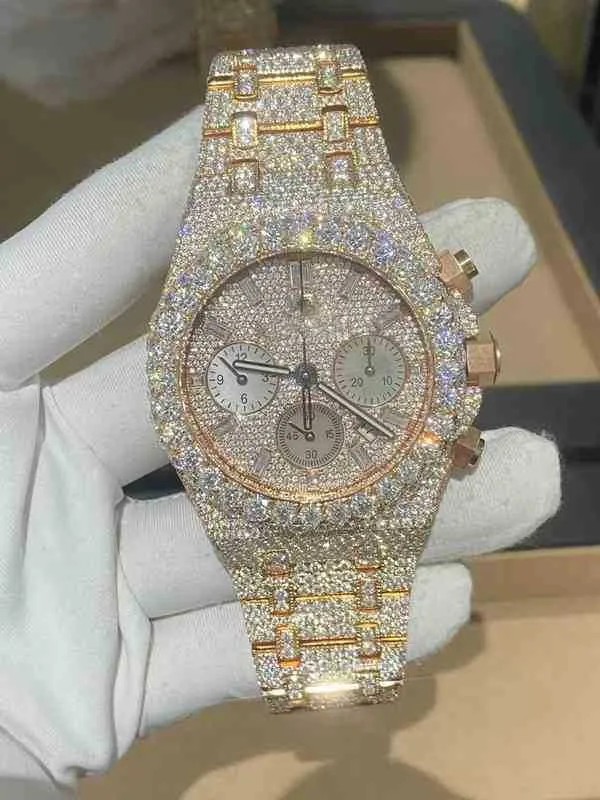 Запястья Watch Vvs1 мужские часы Diamond High End Jewelry Custom Gia Natural Diamond для Watch7wisldhp