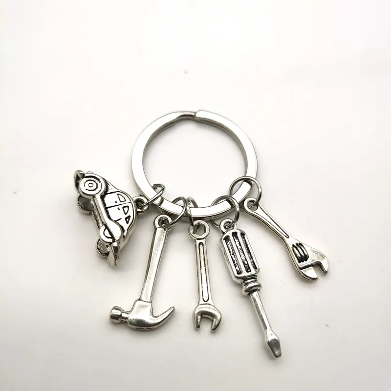 Nyckelringar Fashion Mechanic Keychain Father 39S Day Presentbilverktyg Souvenir Nya handgjorda kedjor Drop Leverans 2022 SMTX6