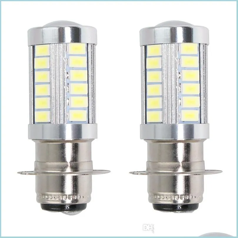 Motosiklet Aydınlatma 2 PCS P15D H6M LED Motosiklet Far Aydınlatma DC12V PX15D KAFA LAMBA Beyaz Sis Işığı Drl Gündüz Koşu Işıkları DHBDH