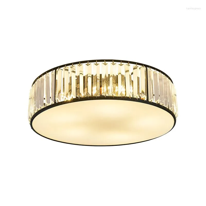 Światła sufitowe LED Szklane światło do salonu sypialnia kuchnia Oprawa łazienkowa Nowoczesna dekoracja domu okrągła lampa złota czarna