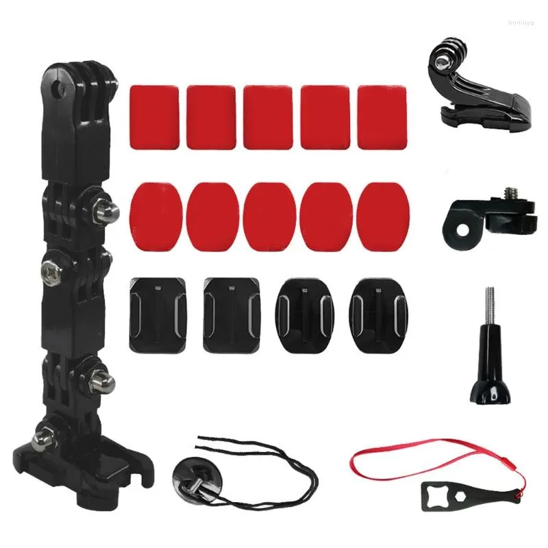 Motorfiets helmen sport camera houder fietshelm kin mount bracket compatibel met held 5/7/8/9 mounts klemmen