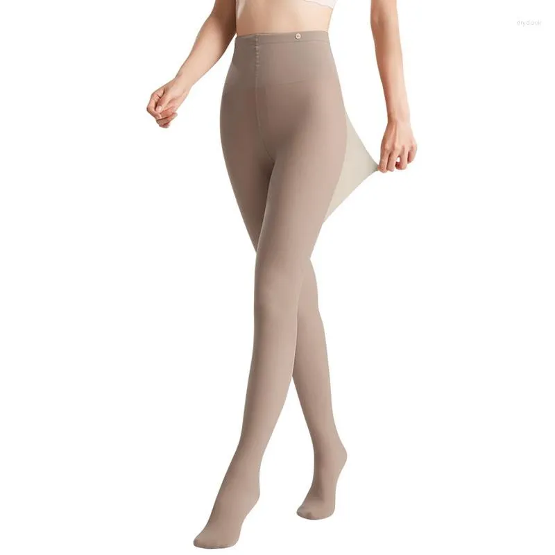 Laamei Winter Womens High Waist Translucent Brown Pantyhose Womens Sexy  Slim Fit, Double Layer, Warm Socking Pants From Dryduck, $11.27