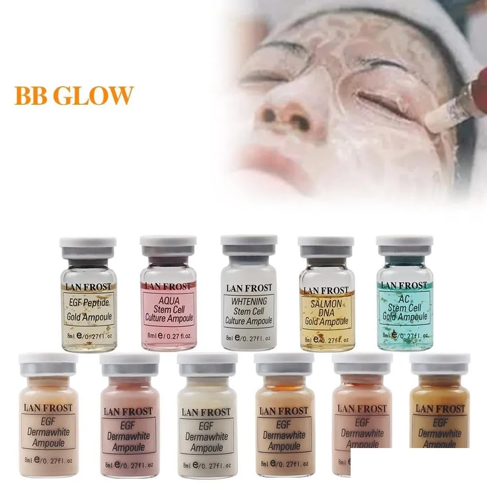 Фундамент 8 мл золота Ampoe Serum Glow BB Cream Meso White Foundation для отбеливания проясняющихся каплей с кожей 2022 Health Beauty Dhus0