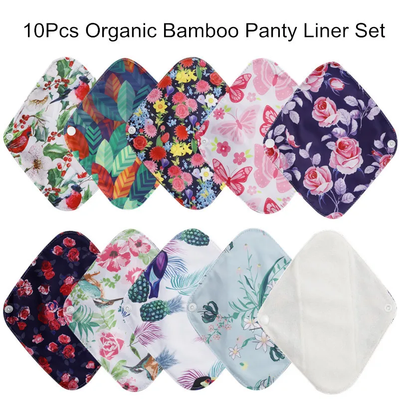 Other Maternity Supplies simfamily 10pcs Reusable Waterproof Bamboo Fiber Pads Menstrual Cloth Sanitary Feminine Hygiene Panty Liner 221101