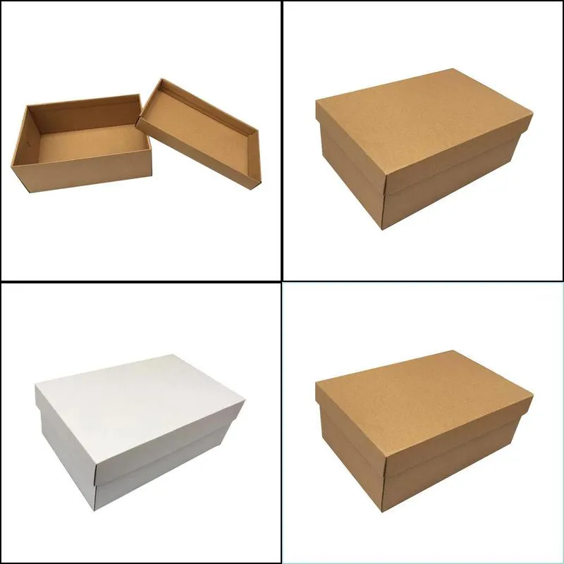 10pcs custom shoes cardboard packaging mailing moving shipping boxes corrugated paper box cartons box for shoes packaging1