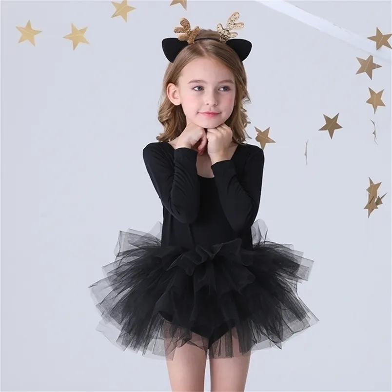 Vestidos de menina Ballet de moda Tutu Profissional Kids Dancing Party Performance Figurino Princess Wedding 2-8 YS 221101