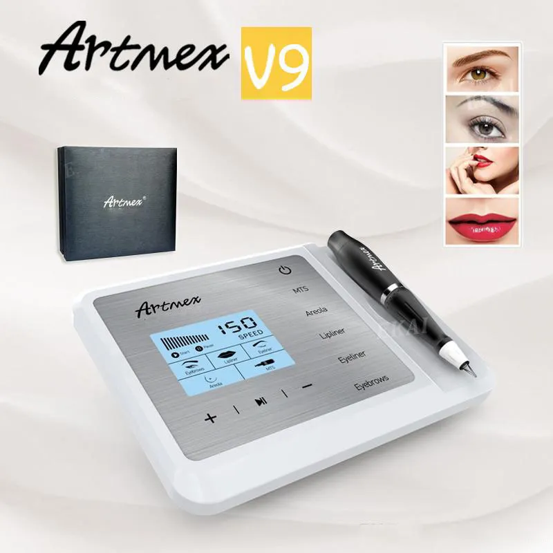 Artmex v9 Microblading permanente Digital Tattoo Tattoo Machine Micro Blading Pen Eyeliner Eyeliner Lips