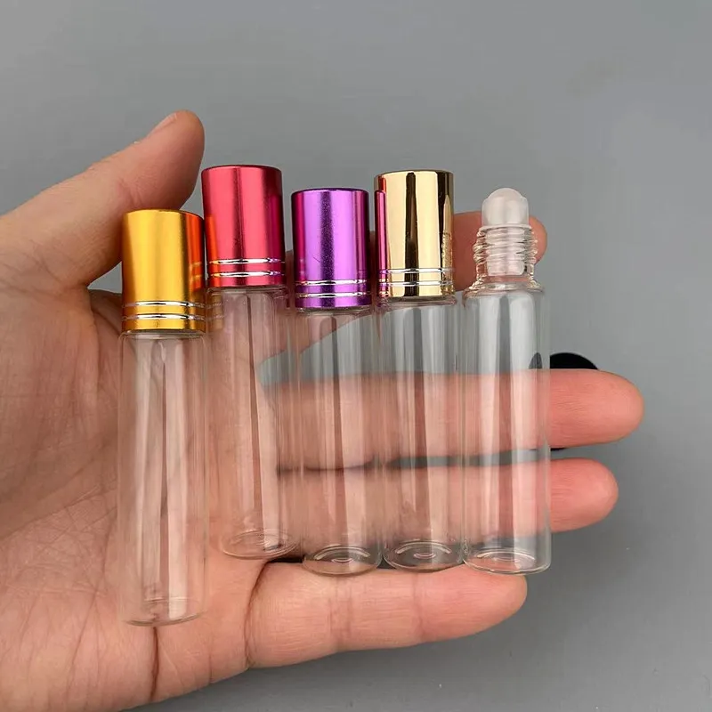 Empty 5ML10ML perfume sub bottled ball bottle Glass essential oil Roller ball bottles