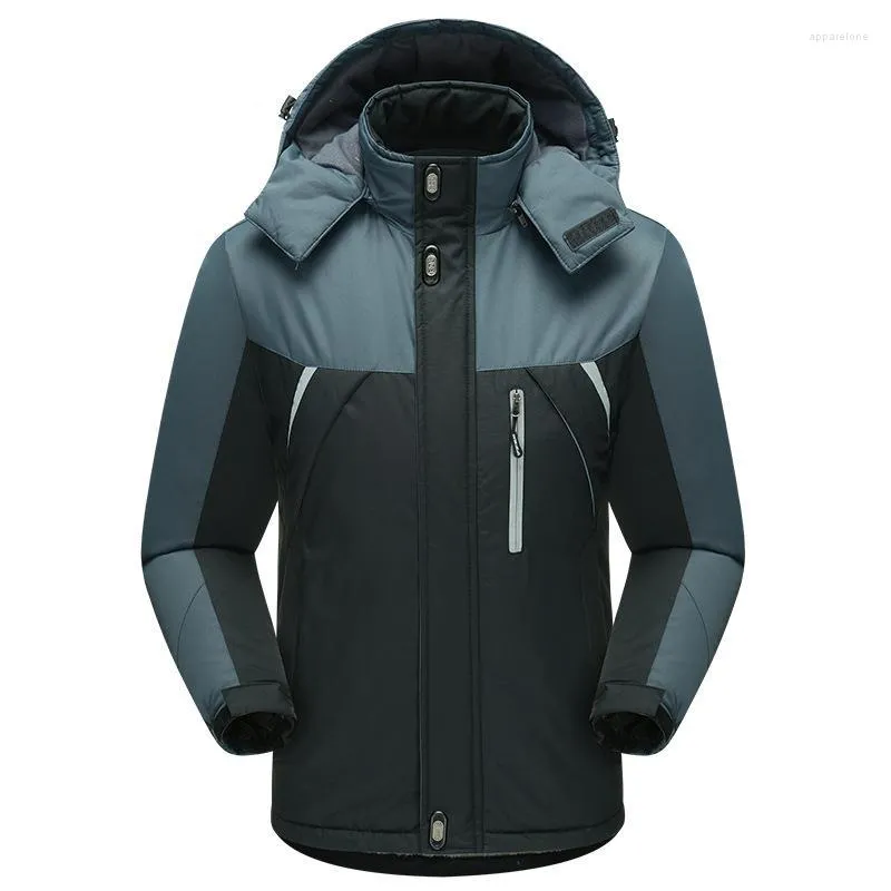 Men's Trench Coats 2022 Winter Inner Fleece Waterproof Jacket Men Women Outdoor Windbreaker Hiking Camping Sking Rain Thick Thermal Coat