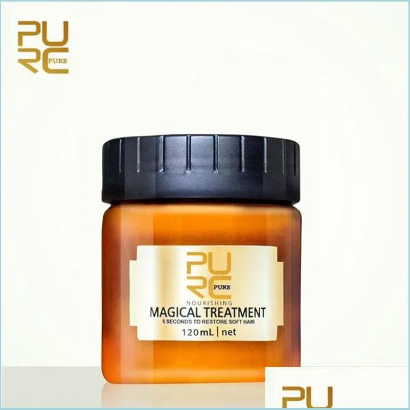 شامبو بلسم Purc Magical Hair Mask 120 مل إصلاحات عميقة للشعر المتضرر من جذور الشعر وعلاج فروة الرأس وغسول مغذي حالة العناية بالشعر Dhpkf