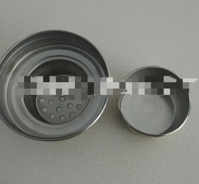 New Mason Jar Shaker Lids Stainless Steel cover for Regular Mouth Canning Jars Rust Proof Cocktail Shaker Dry Rub 70mm