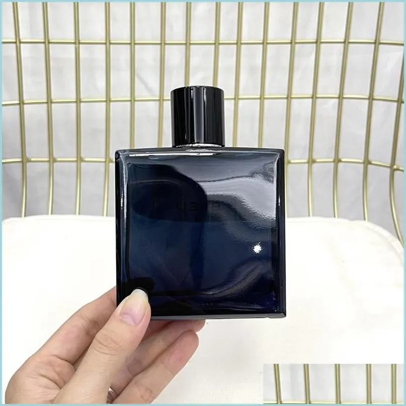Anti-perspirant deodorant man per manlig doft maskin edt 100 ml citrus woody kryddig och rika dofter mörk bluegray tjock glas dhvyo
