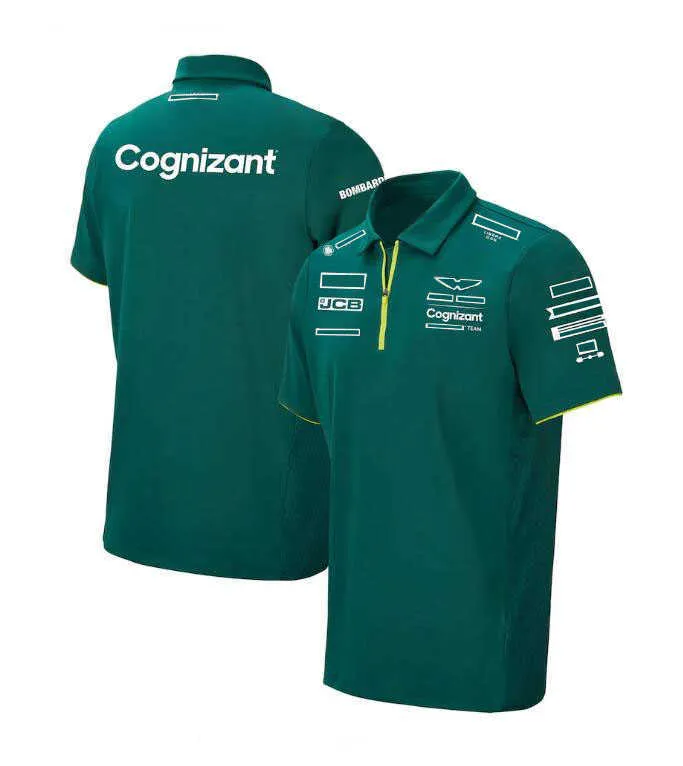 Polo de course F1, T-shirt à manches courtes et revers Williams, en polyester, à séchage rapide, personnalisable, 277f