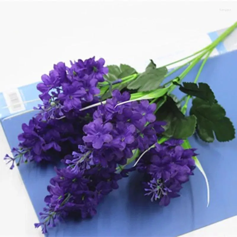 Kwiaty dekoracyjne 35-40 cm wystrój nowożycowy domek domowy ozdobne ozdobne flores hiacynt fioletowy kwiat sztuczne małżeństwo przyjęcie urodzinowe