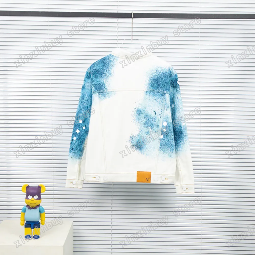 Starry sky printed long sleeve coat deals