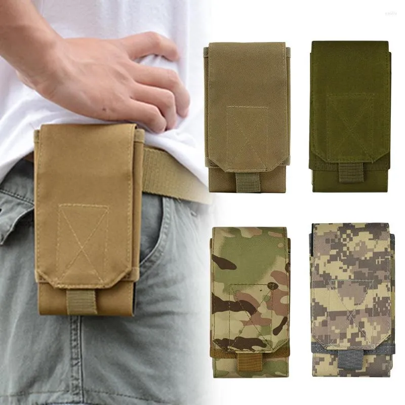 Utomhuspåsar Universal Waterproof Molle 900D Oxford Tyg midja Pack Portable Camping Mobile Telefon Geadget Sundries Lagring Dump