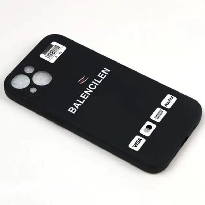 New Designer Cell Phone Cases For IPhone 14 Pro Max 11 12 13 13pro 13promax X Xs Xr Case Black Letters Fashion Shell D2211032F