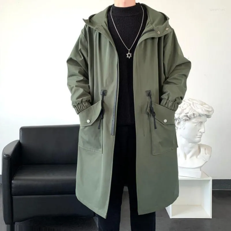Mens zip up trench coat cheap