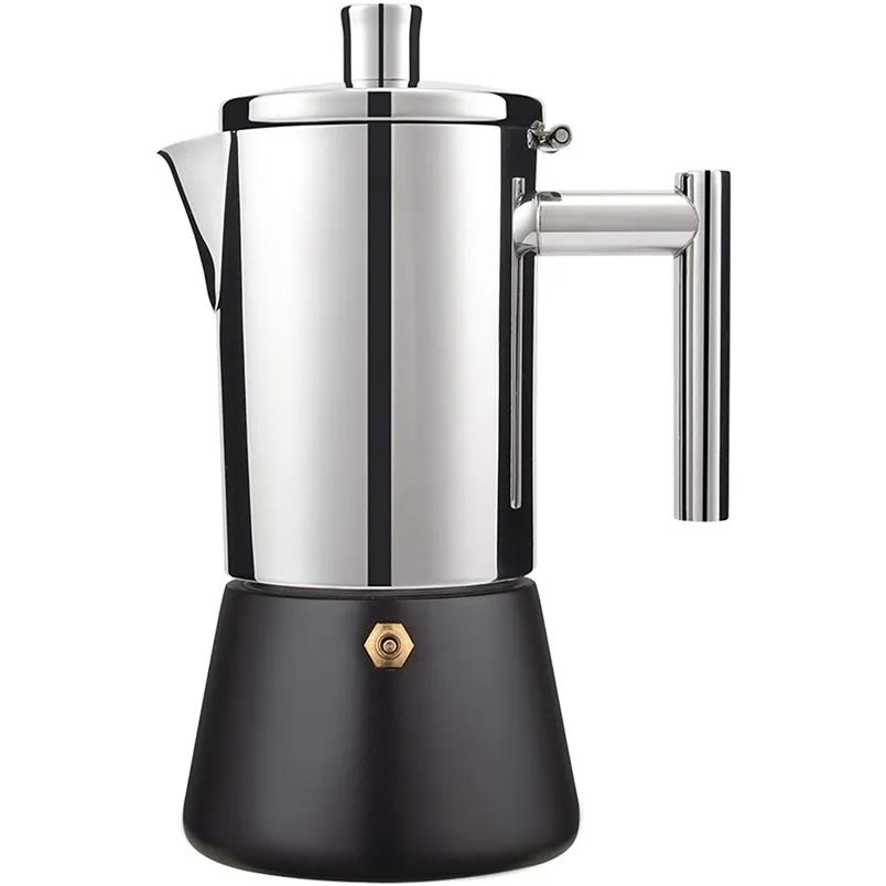 Coffee Pots Stainless Steel Stovetop Espresso Maker Moka pot Cuban maker Italian for Induction gas or electric stoves
