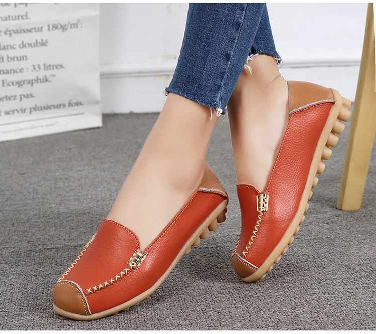 AH 3592 New Spring Autumn Genuine Women Flats Shoes - 16