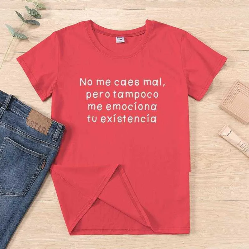 Jag gillar inte dig kvinnor t-shirt t-shirt mode camiseta mujer t-shirts kvinnor