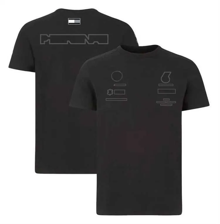 T-shirt F1 Racer 2022 Official com o mesmo estilo de estilos de fãs de uniforme de equipe pode ser um uniforme de corrida personalizado