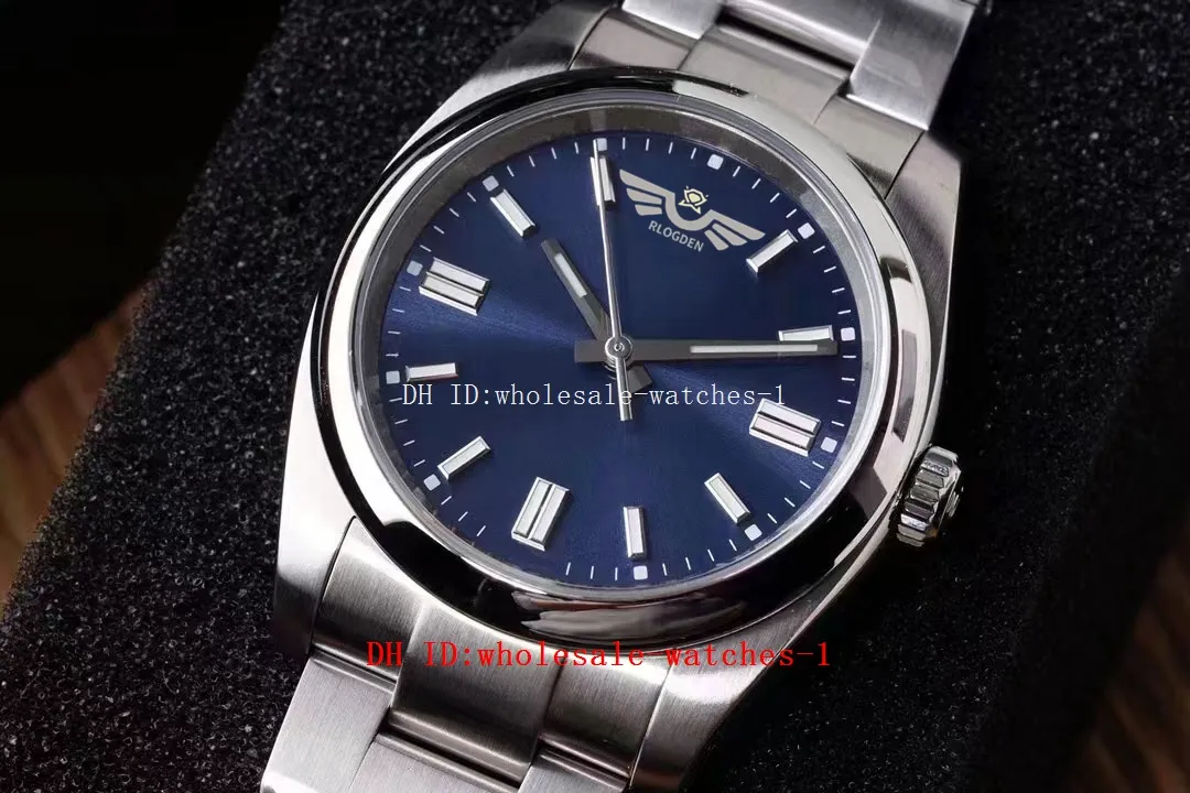 KRF Watch Unisex Luminous 36 mm 126000 Blue Dial Cal.3230 Automatyczne mechaniczne 904L ETA Watch Watch Męskie Średnia Średniej wielkości zegarki na rękę