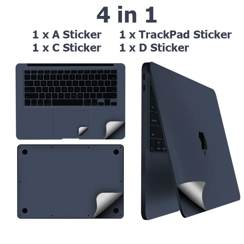 Okładki klawiatury dla MacBooka Air 13 M2 A2681 Naklezyca Protect Film Palms Straż Powstać CoverTrackpad /Body Protect Skin 221103