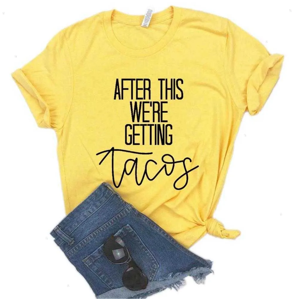 Po tym, jak otrzymało Tacos Tee Print Women Hipster Funny T-Shirt Lady Yong Girl