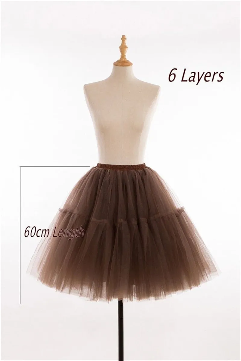 Women's Petticoat Skirt Adult Puffy Tutu Skirt Layered Ballet Tulle  Pettiskirts