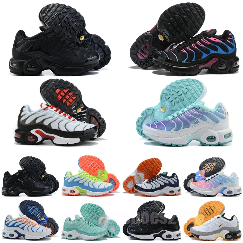 NIKE AIR MAX TN Chaussures de course baskets entraîneurs sportifs garçons  filles tns plus requin tn kids tn enfant respirant taille 28-35