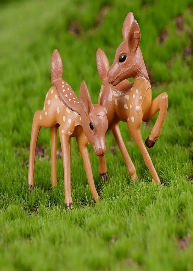 Mini sika artificiale Giraffa Giardina fata Miniature gnomi Mussore Terrari in resina Figurine artigianali decorazioni per la casa Micro Lands9138661
