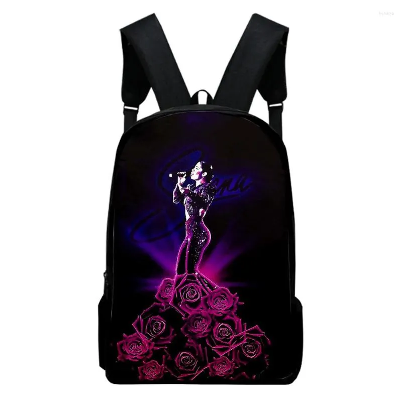 Backpack Bag Selena Quintanilla Sakura Women Men Laptop Primary Middle School Students Large Capacity Schoolbag Bac