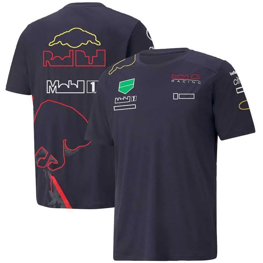 T-shirts masculins 2022 NOUVEAU T-shirt F1 Formule 1 Costume de course Vétails de voiture décontractée Soufflement des manches courtes personnalisées Men T-shirts Jersey Summer Tops secs rapides