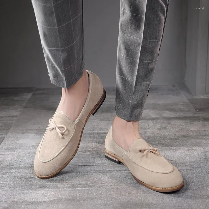 2022 nouvelle mode chaussures habillées Designer Gentleman daim Bowtie Slip On Oxford pour hommes formel mariage bal Homecoming top qualité
