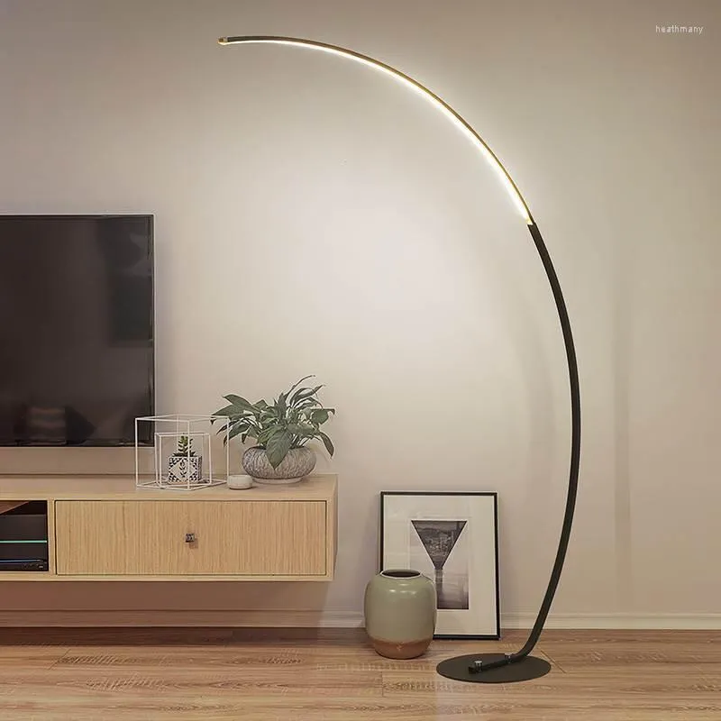 Golvlampor Creative Aluminium Lamp för vardagsrum sovrum stående dekor lätt led AC85-265V studie
