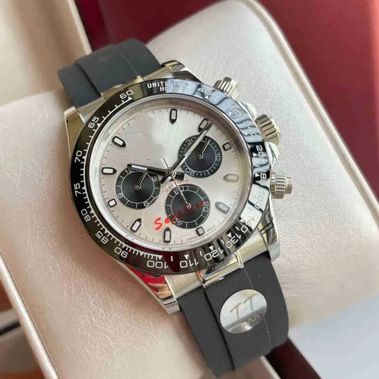 Horloges Luxe modeontwerperhorloges Panda keramische ring Volautomatisch Mechanisch Waterdicht Lichtgevend 316 fijn stalen band Herenhorlogereplica's