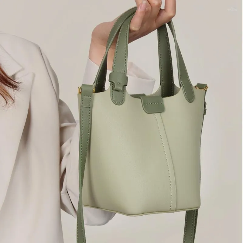 حقائب المساء أزياء ألوان حقيبة حقيبة دلو حقيبة حقيبة من الجلد.