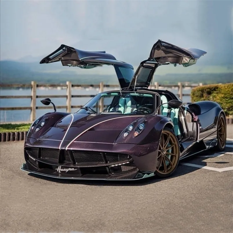 ダイキャストモデルカー1 32 Pagani Huayra Dinastia Alloy Racing Diecasts Metal Toy Sports High Simulation Sound and Light Kids Gift221103